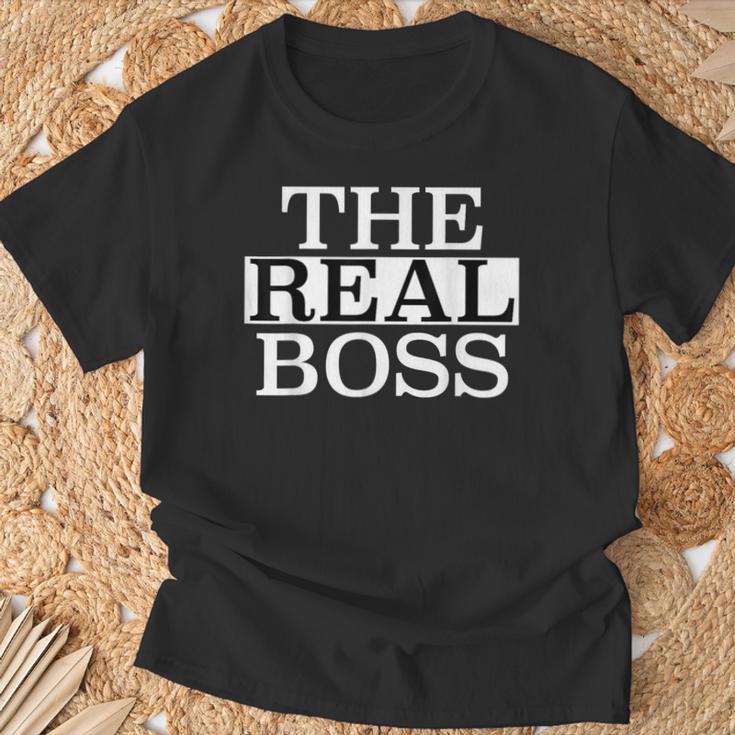 The Real Boss T-Shirt Geschenke für alte Männer