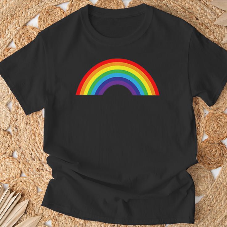 Regenbogen Mit Schönen Bunten Farben Retrointage T-Shirt Geschenke für alte Männer