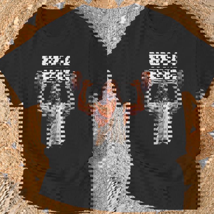 Reps 4 Jesús En El Gimnasio Reps 4 Jesus In The Gym Sin Mangas Camiseta unisex Regalos para ancianos