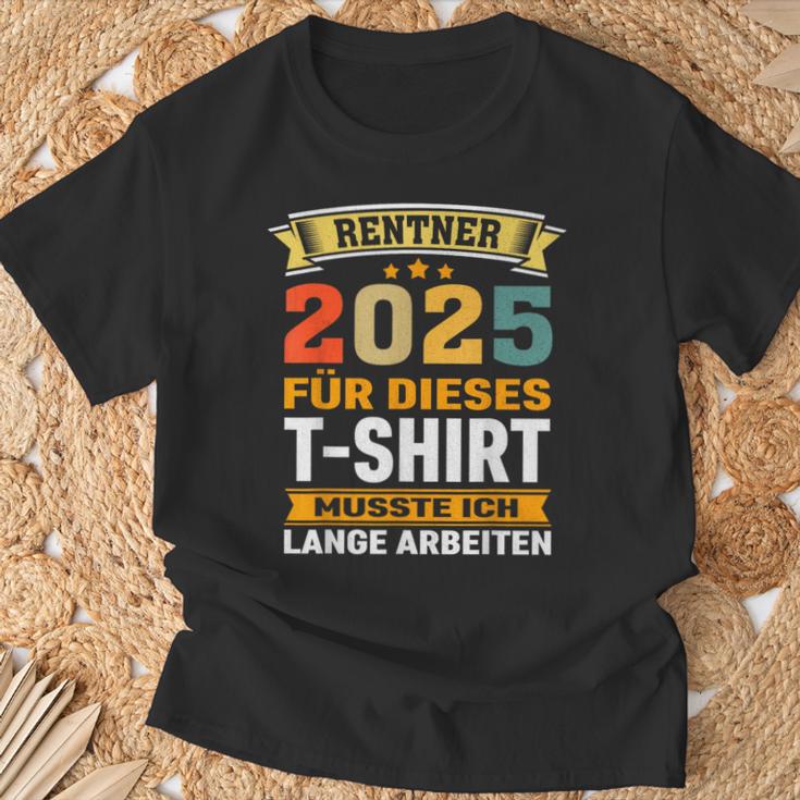 Retirement 2025 Retirement Pension Decoration Retirees 2025 T-Shirt Geschenke für alte Männer