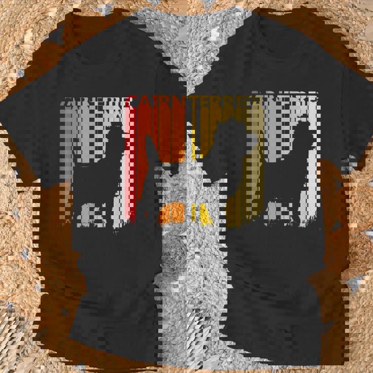 Retro Cairn Terrier Dog Feliz Navidad Regalo Camiseta unisex Regalos para ancianos