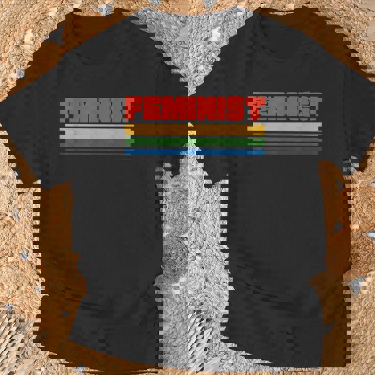 Retro Feminist 70S Style Feminism S T-Shirt Geschenke für alte Männer