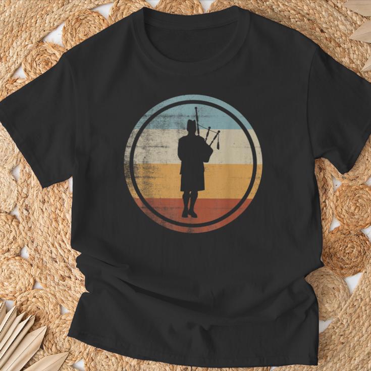 Retrointage Bagpipe Musician Bagpipe Player T-Shirt Geschenke für alte Männer