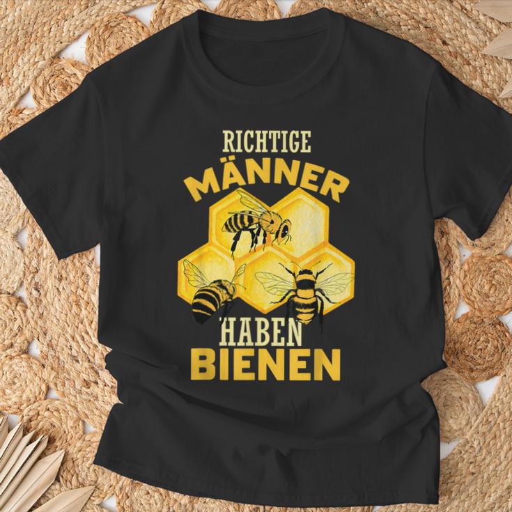 Richtige Männer Haben Biene Beekeeping Card Bee T-Shirt Geschenke für alte Männer