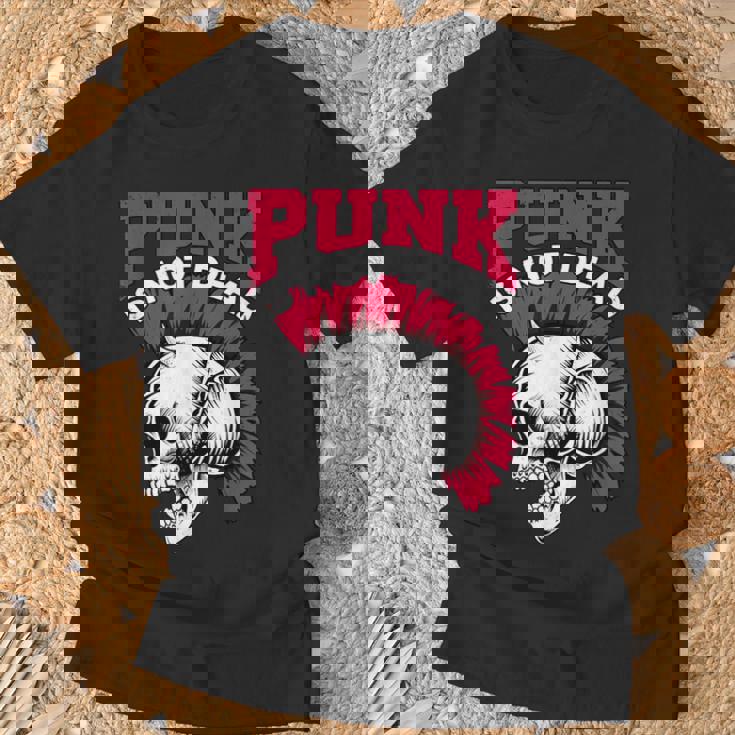 Rock And Roll Musik & Festival I Damen & Herren Punk Is Not Dead I Punker & Anarquía Para Punk Rock Small Camiseta unisex Regalos para ancianos