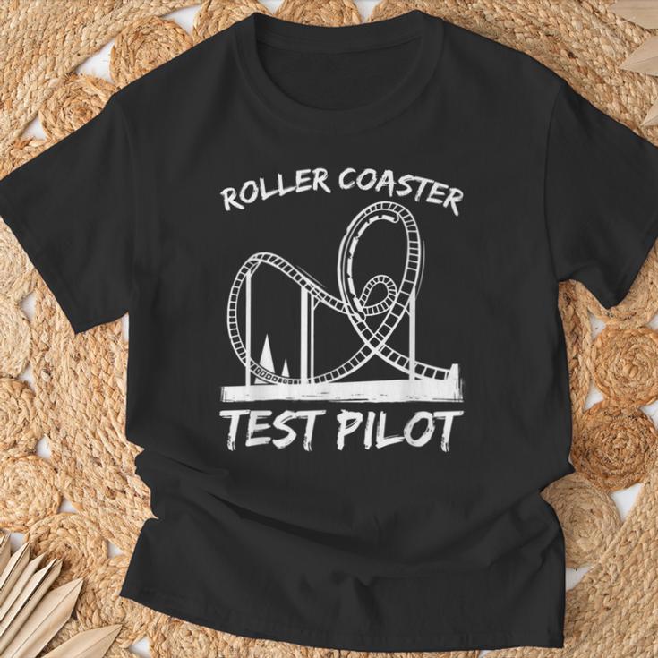 Roller Coaster Test Pilot Roller Coaster T-Shirt Geschenke für alte Männer