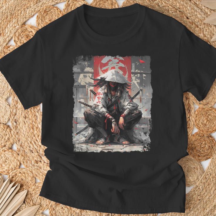 Samurai Sword Katana Ninja Japan Manga Anime Streetwear T-Shirt Gifts for Old Men