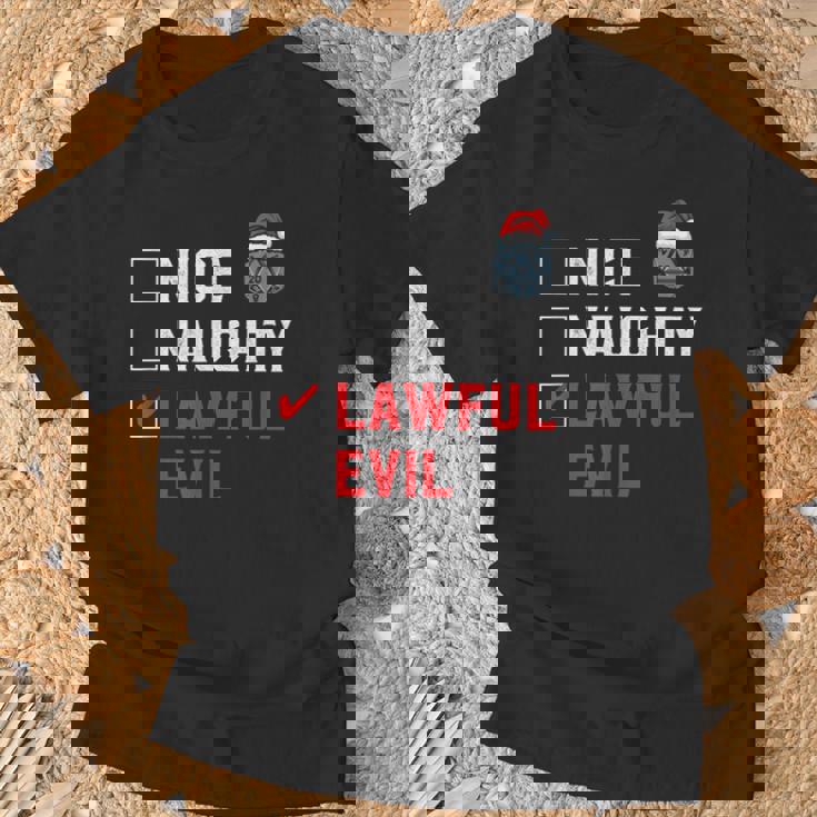 D20 Gifts, Christmas List Shirts
