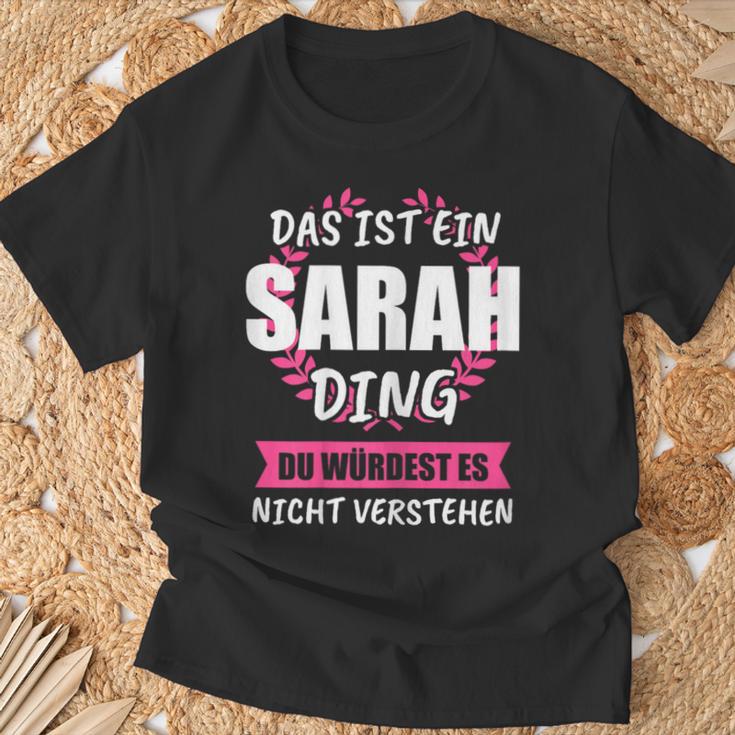 Sarah Name First Name T-Shirt Geschenke für alte Männer