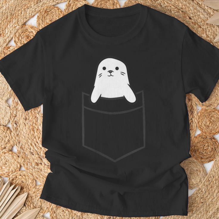 Seal In The Pocket Cute Baby Seals S T-Shirt Geschenke für alte Männer