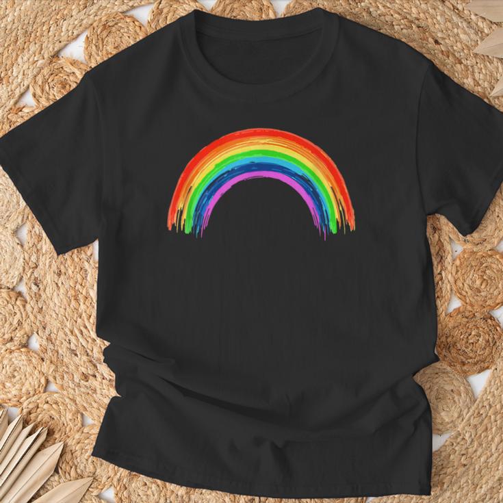 Simple Retro Rainbow Beautiful Colours T-Shirt Geschenke für alte Männer