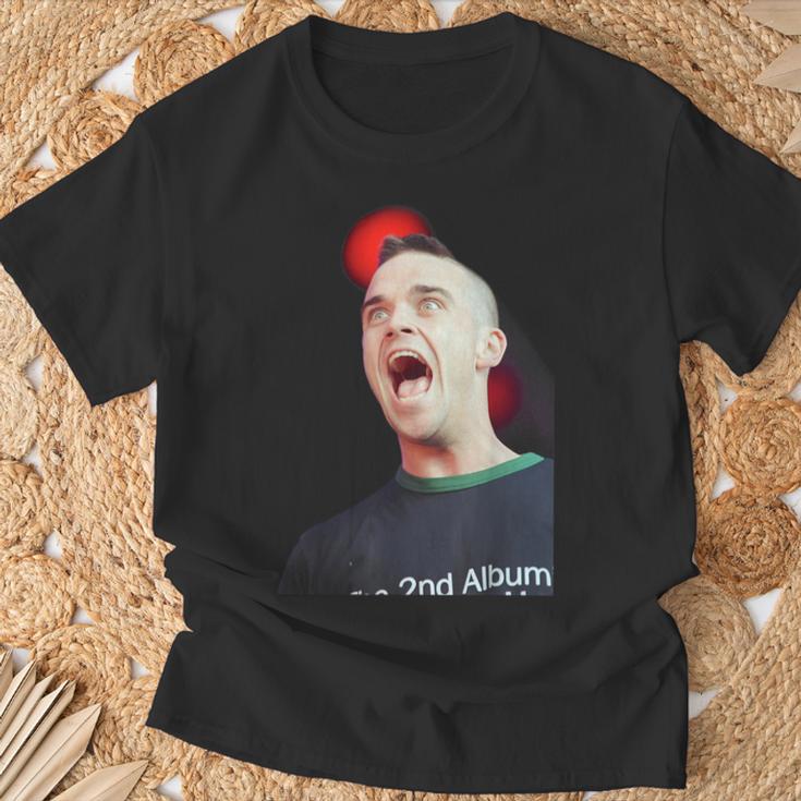 Singer Robbie Williams Of Take That LiveIn The Park 1998 T-Shirt Geschenke für alte Männer