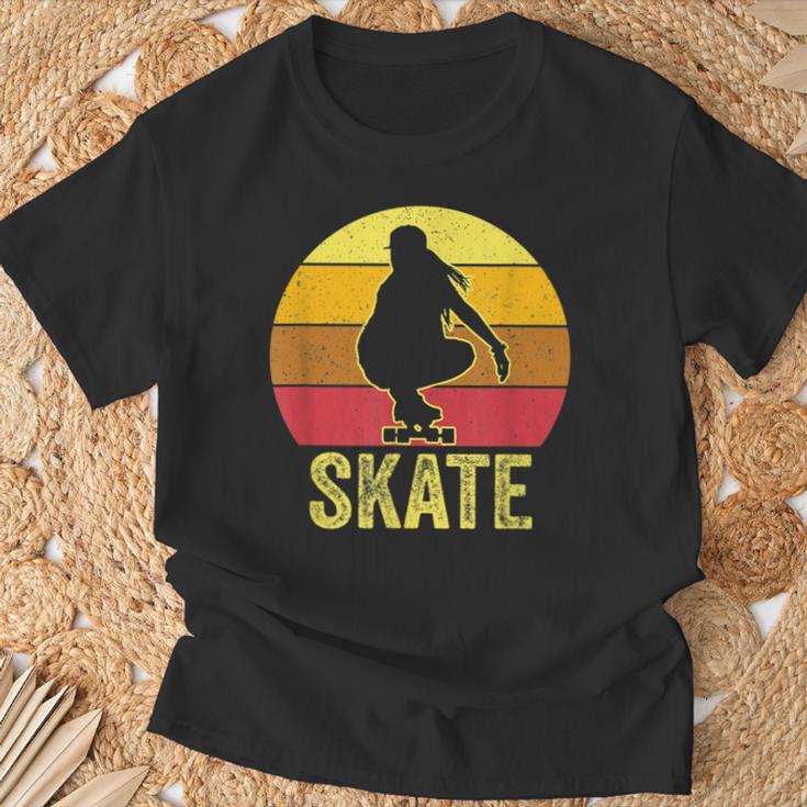 Skater Girl Para Niñas Es Skateboard Skateboard Camiseta unisex Regalos para ancianos