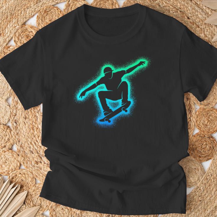 Skating Skateboarder Skater Children's Boys Skateboard T-Shirt Geschenke für alte Männer