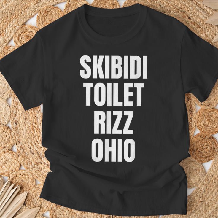 Skibidi Toilette Rizz Ohio T-Shirt Geschenke für alte Männer