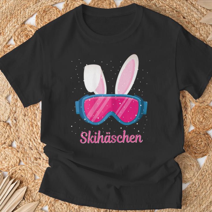 Skihaserl Ski Skihäschen Apres Ski Skiing T-Shirt Geschenke für alte Männer