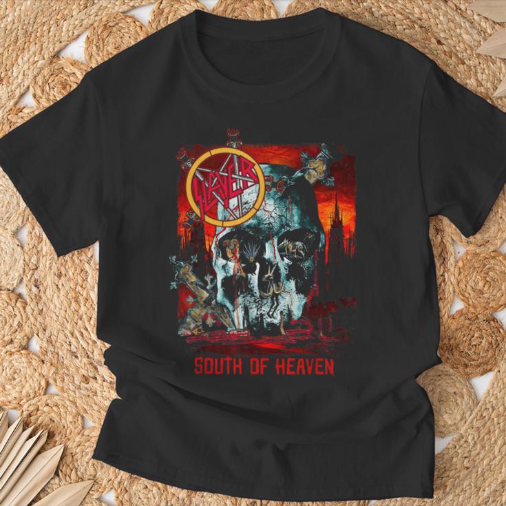 Slayer South Of Heaven Skull T-Shirt Geschenke für alte Männer