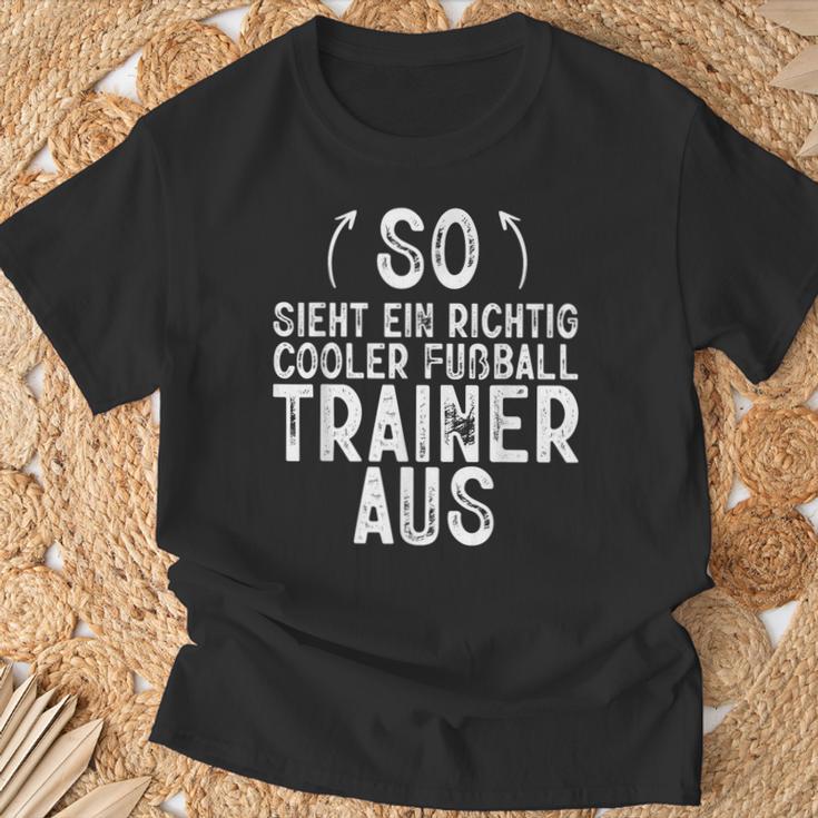 So Sieht Ein Richtig Football Trainer Football T-Shirt Geschenke für alte Männer