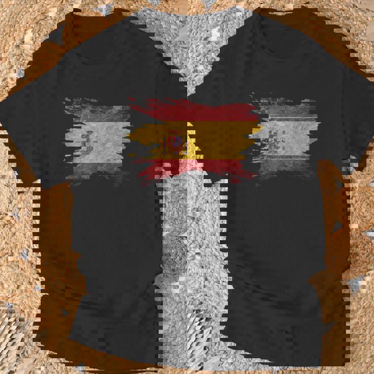 Spain Flag Prideintage España Spain Spanish Flag Camiseta unisex Regalos para ancianos