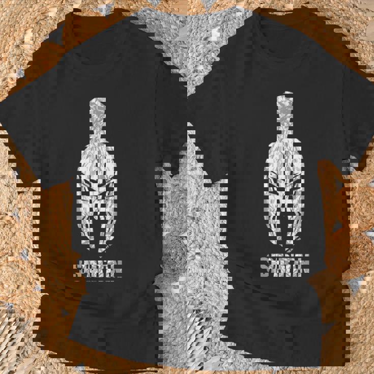 Spartan Casco Spartaner Gym Motivation Fitness Refranes Camiseta unisex Regalos para ancianos