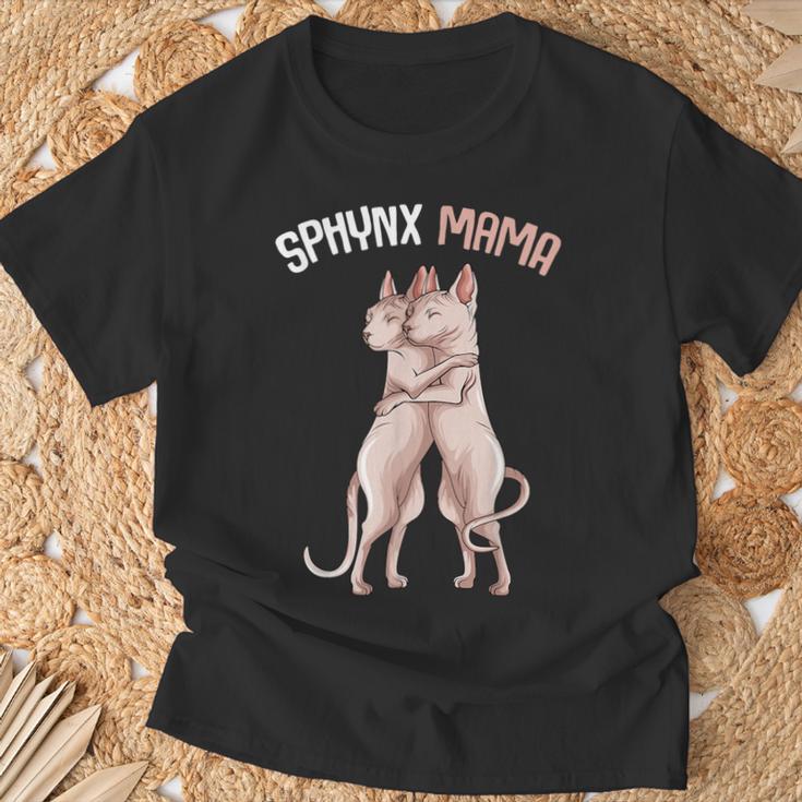 Sphynx Mama Cat Sphinx Naked Cat Cat Lovers S T-Shirt Geschenke für alte Männer