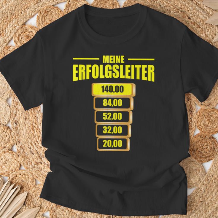 Spielothek Spielhalle Risikoleiter Meine Erfolgsleiter T-Shirt Geschenke für alte Männer