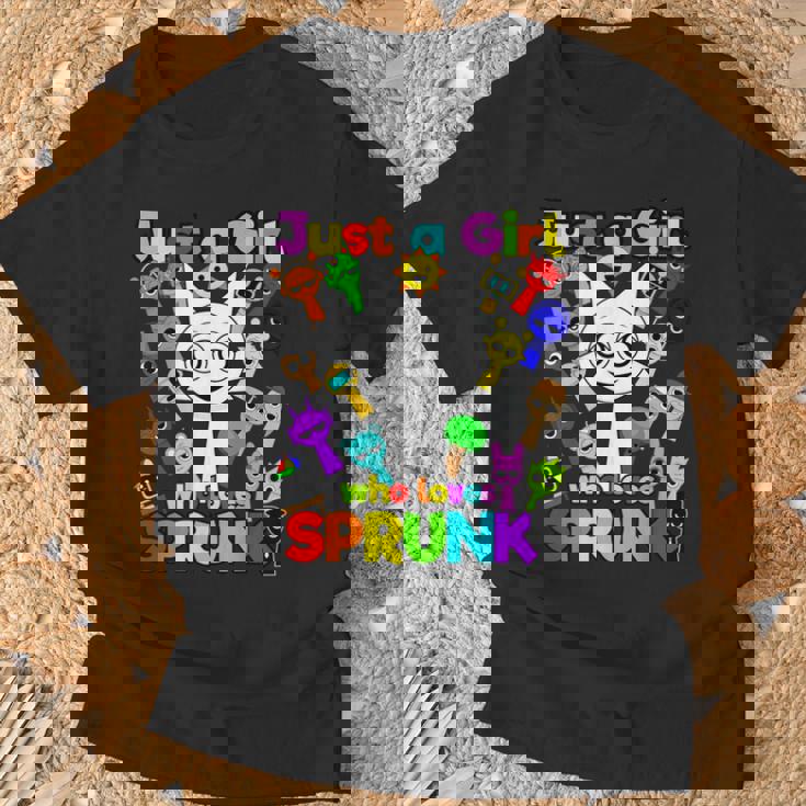 Sprunki Girl Wenda Just A Girl Who Loves Sprunki Toys T-Shirt Gifts for Old Men
