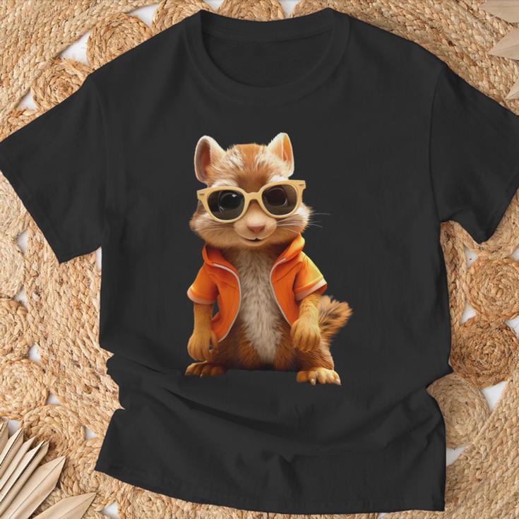 Squirrel With Sunglasses Animal Lovers Cute Rodent T-Shirt Geschenke für alte Männer