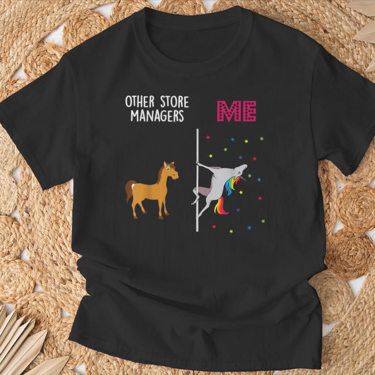 Store Manager Unicorn Others You T-Shirt Geschenke für alte Männer