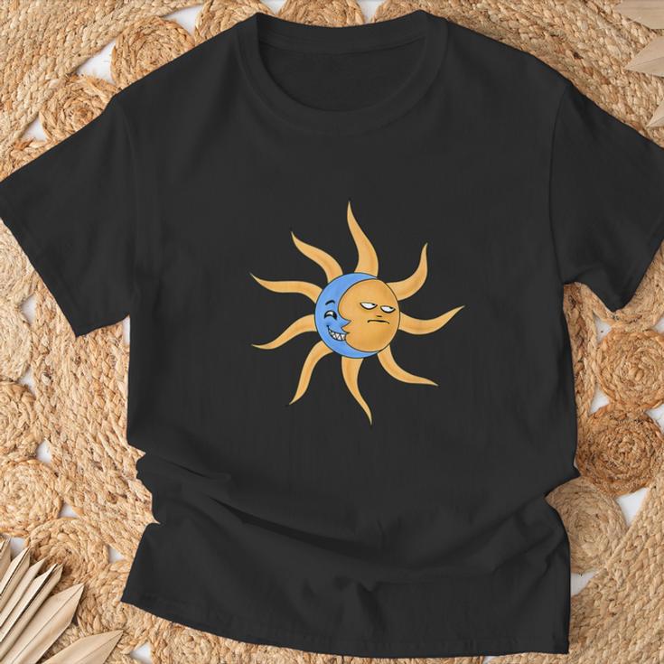 Sun And Moon Couple Top Fashion T-Shirt Geschenke für alte Männer