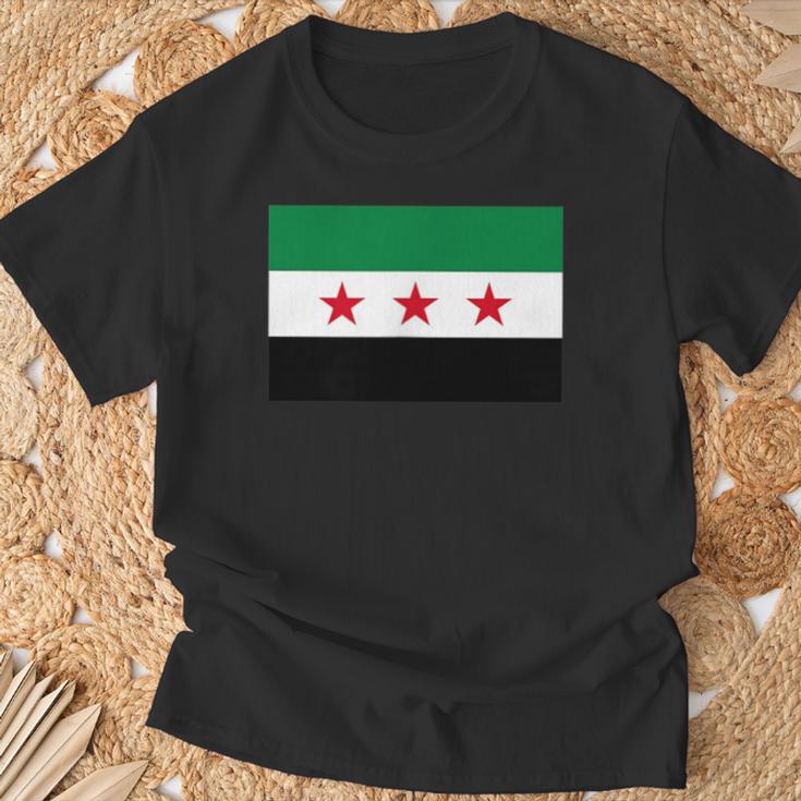 Syria Flag Decorative Arabs Syrian Asia Syria T-Shirt Geschenke für alte Männer