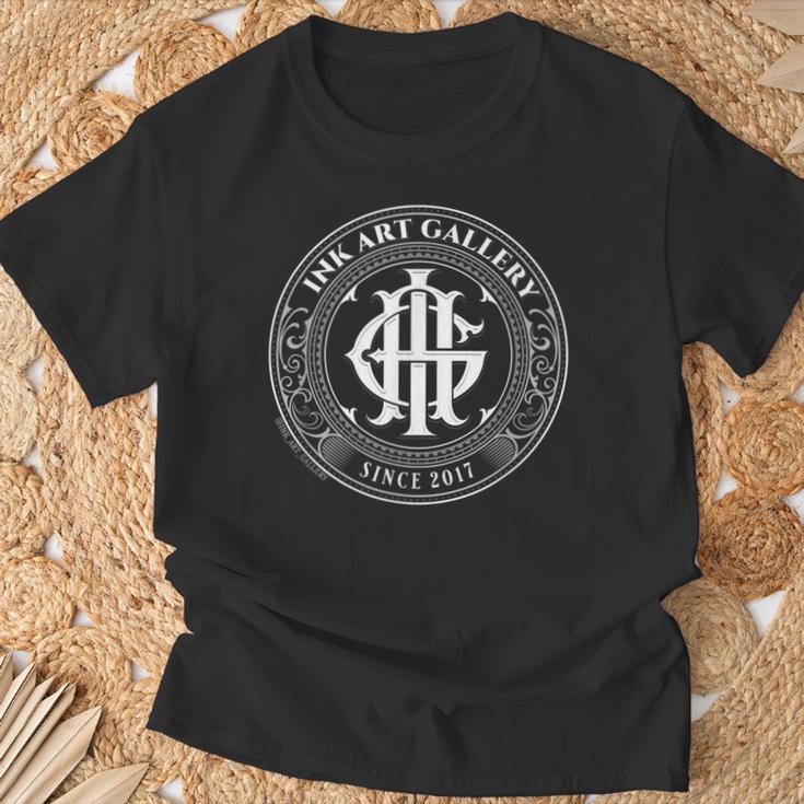 Tattoo Gallery Logo T-Shirt Geschenke für alte Männer