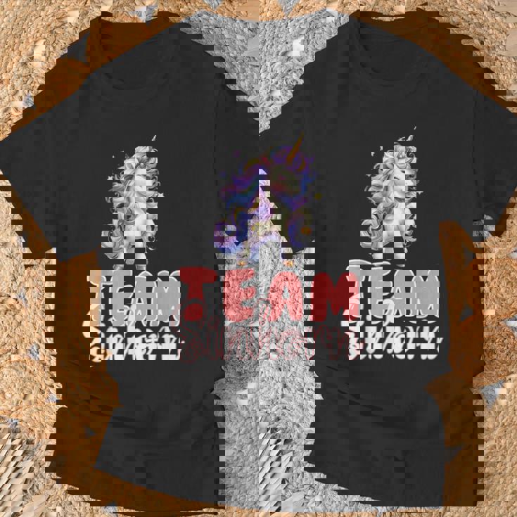 Team Einhorn Lustiges Familie Damen Herren Kinder T-Shirt Geschenke für alte Männer
