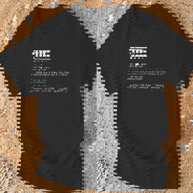 Titi Definition Spanish Auntie Aunty Para Camiseta unisex Regalos para ancianos