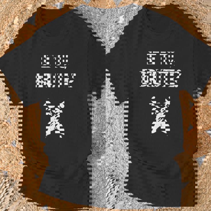 Historia De La Antigua Roma Bruta Julio César Camiseta unisex Regalos para ancianos