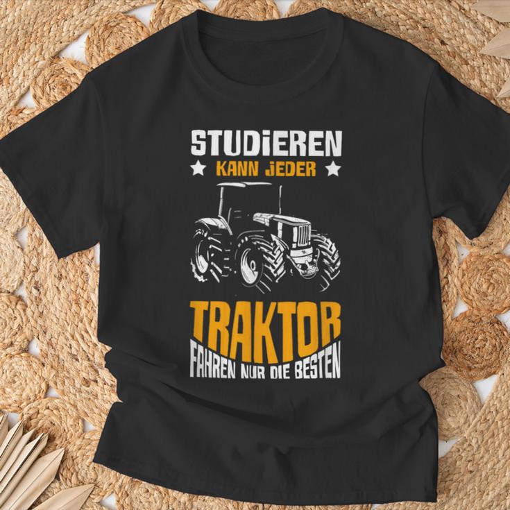 Tractor Driving The Best Farm Farmer Boys T-Shirt Geschenke für alte Männer