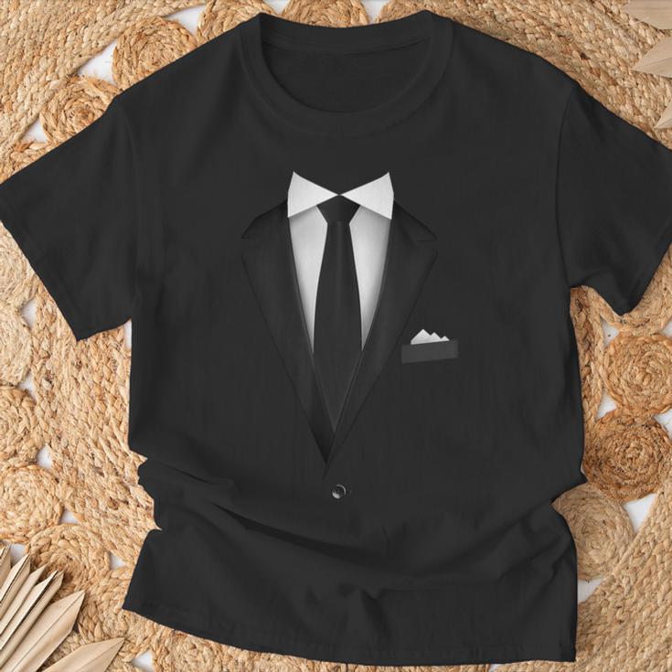 Tuxedo Mit Krawatte Für Lustige Hochzeiten T-Shirt Geschenke für alte Männer