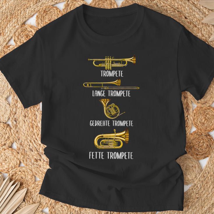 Types Of Trumpets Trumpet Surprise Instrument T-Shirt Geschenke für alte Männer