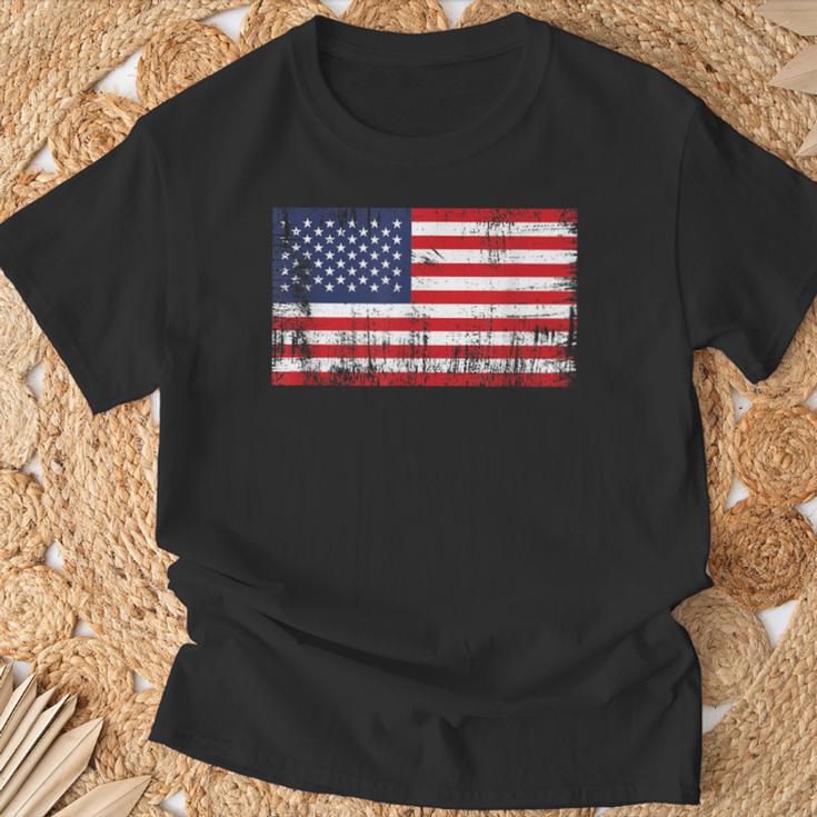 Usa Flag American Flag Us Football Fan T-Shirt Geschenke für alte Männer