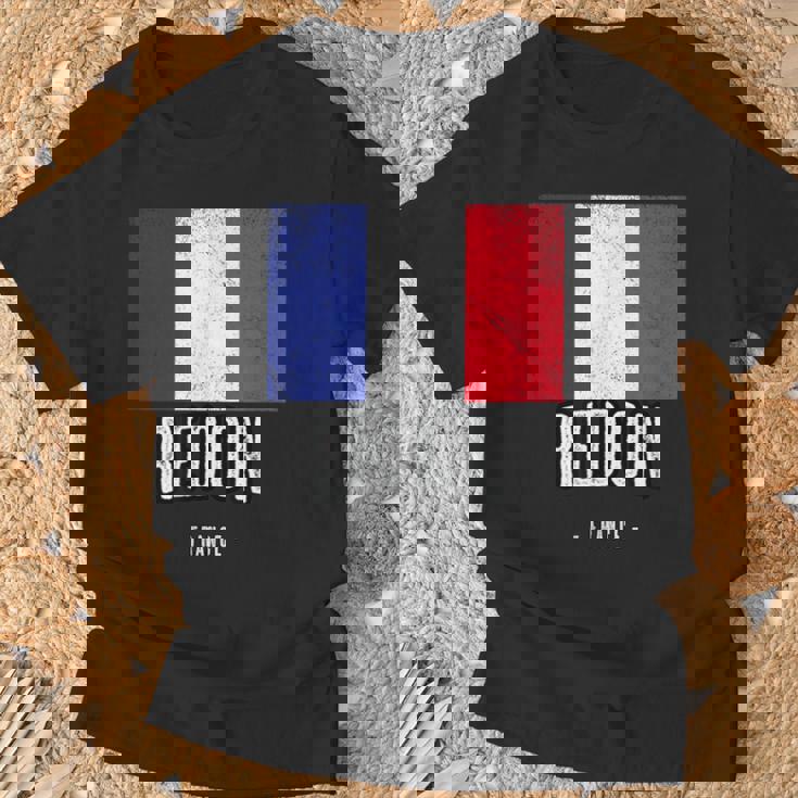 Ville De Redon France Fr Drapeau Français T-Shirt Cadeaux pour les vieillards