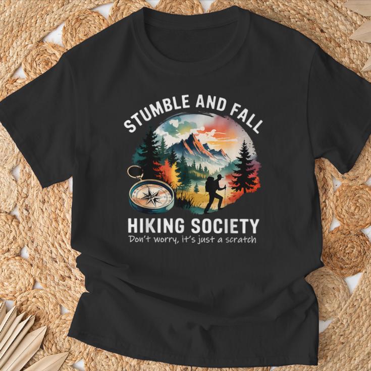 Vintage Hiking Stumble And Fall Hiking Society Don't Worry T-shirt 