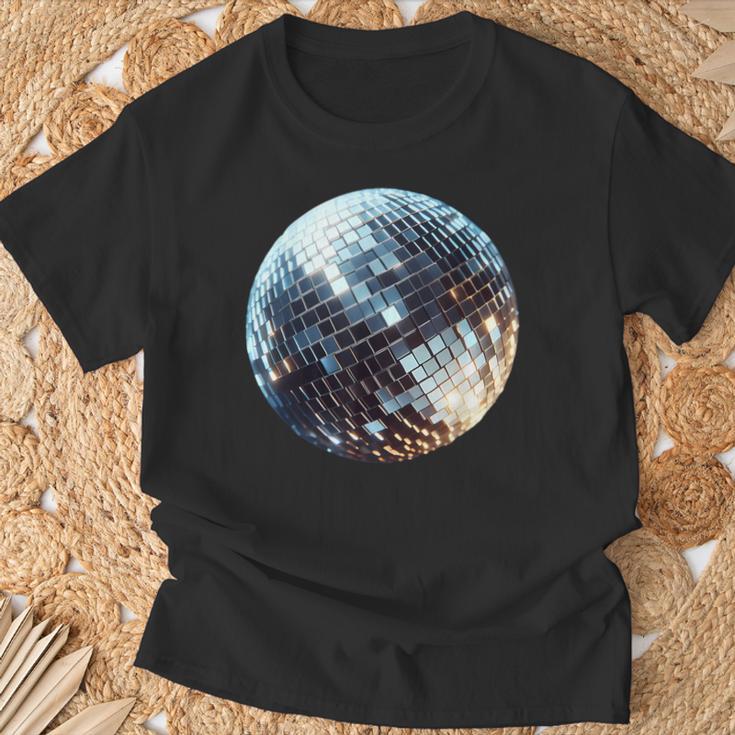 Vintage Retro Disco Ball Retro 1980S Dj Mirror Ball T-Shirt Geschenke für alte Männer