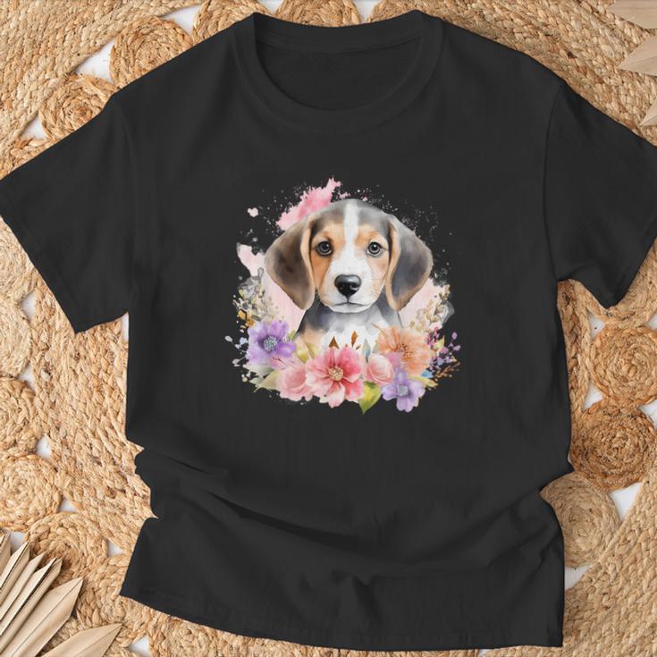 Watercolor Beagle T-Shirt Geschenke für alte Männer