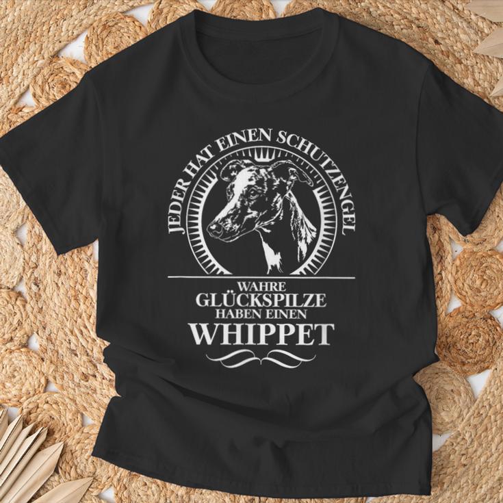 Whippet Guardian Angel Dog Greyhound Dog Saying T-Shirt Geschenke für alte Männer