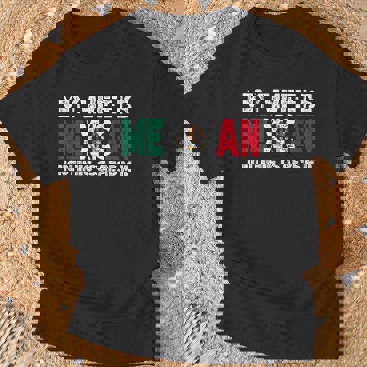 My Wife Is Mexican Nothing Scares Me Mexican Heritage T-Shirt Gifts for Old Men