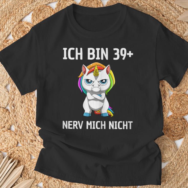 Women's 40Th Birthday Woman Unicorn 40 Year Old Idea T-Shirt Geschenke für alte Männer