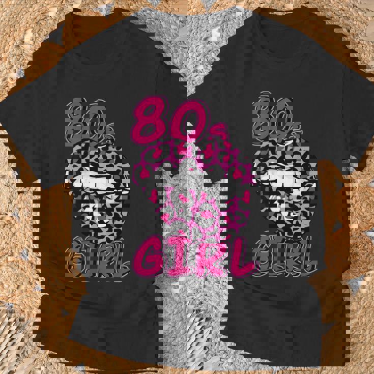 Women's 80S Girl Lips 80S Theme Celebration Retro Costume S T-Shirt Geschenke für alte Männer