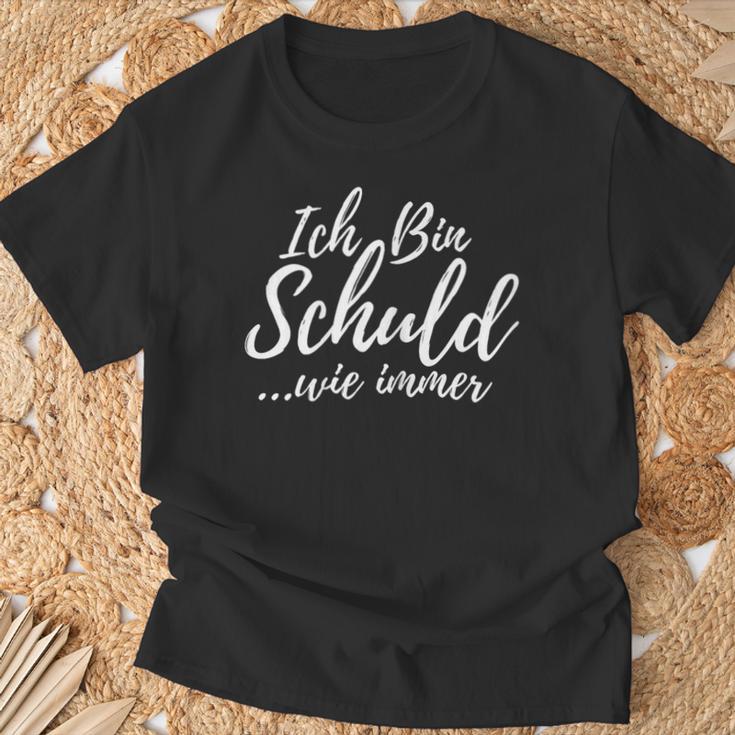 Women's Ich Bin Schuld Sarcastic T-Shirt Geschenke für alte Männer