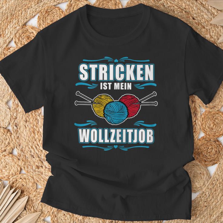 Women's Knitted Is My Woll Zeitjob Knitted T-Shirt Geschenke für alte Männer