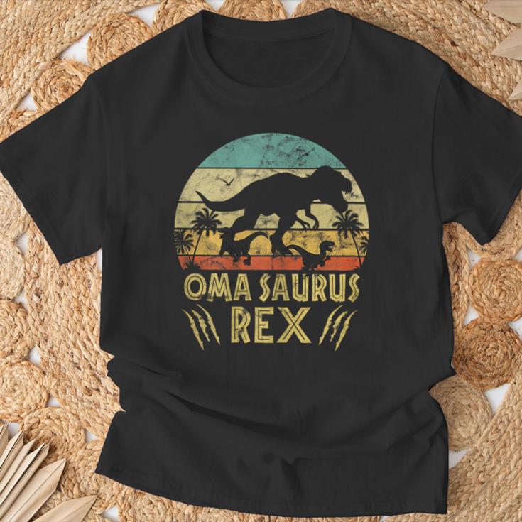 Women'sintage Omasaurus Grandma Cool Retro Grandma Dinosaur T-Shirt Geschenke für alte Männer